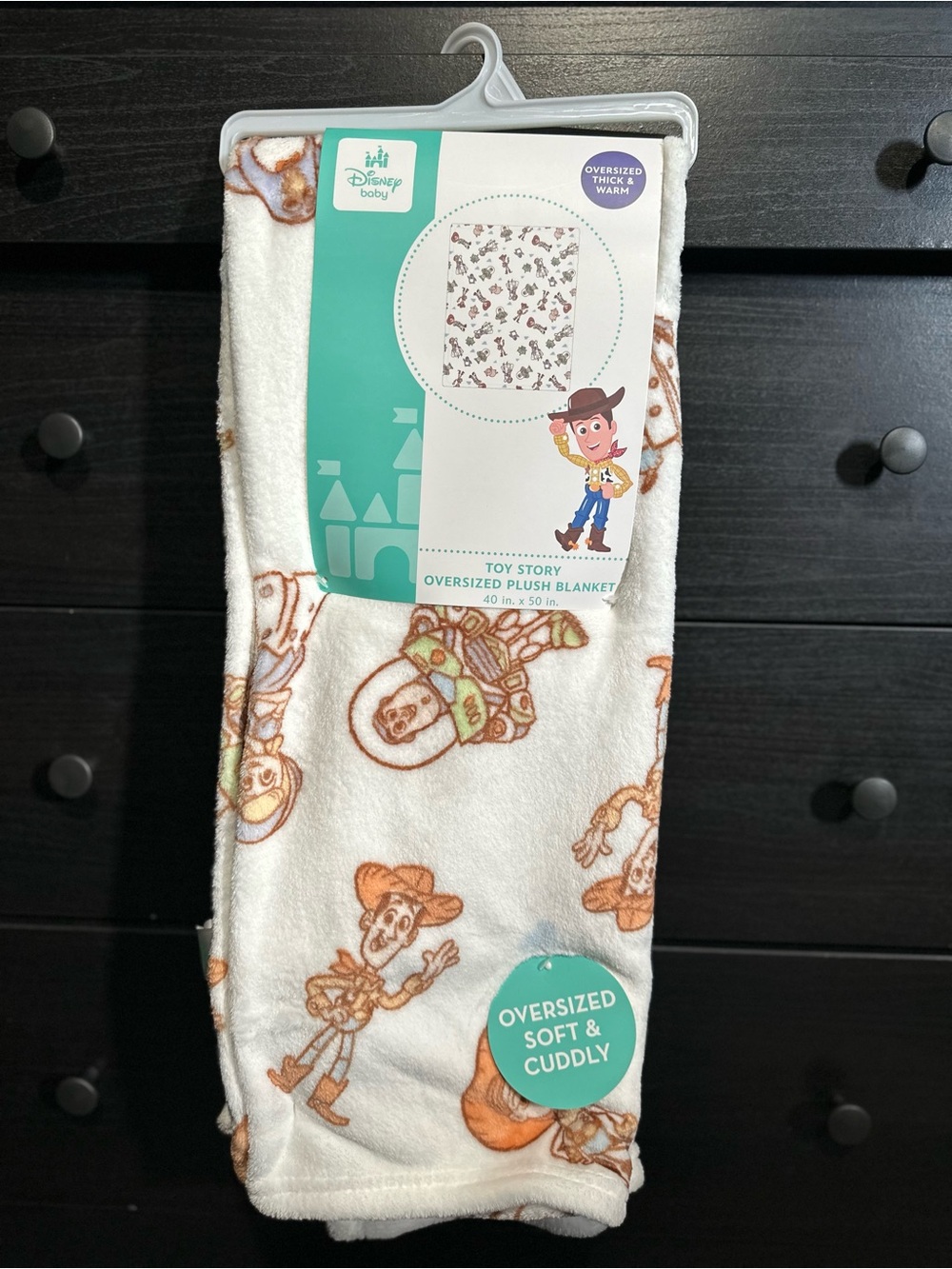 Disney Toy Story White oversized Plush Blanket